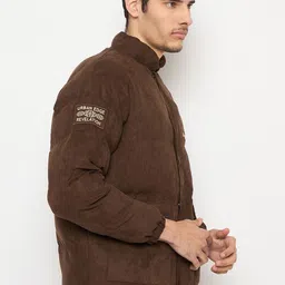 Duke Men Suede Bomber with Embroidered Jacket image 2