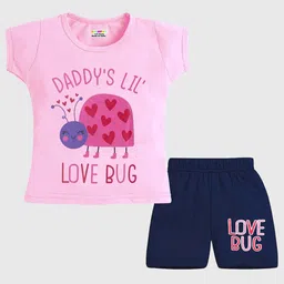 KUCHIPOO Girls Pack Of 3 Printed T-shirt with Shorts image 3