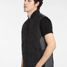 Jack & Jones Men Black Solid Quilted Jacket image 4