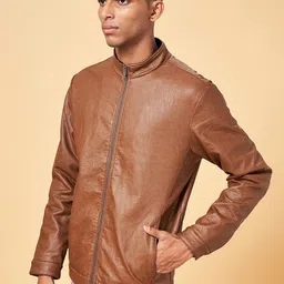 Urban Ranger by pantaloons Mock Collar Tailored Jacket image 3