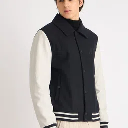 Antony Morato Men Colourblocked Woollen Woven Jacket image 2