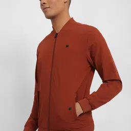 Allen Solly Stand Collar Pure Cotton Bomber Jacket image 3