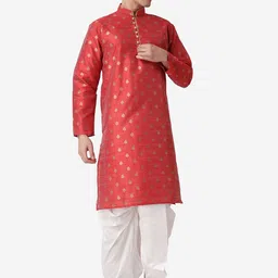 ROYAL KURTA Men Ethnic Motifs Printed Kurta with Dhoti Pants image 4