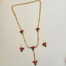 ABDESIGNS Gold-Plated Kundan-Studded Jewellery Set image 5