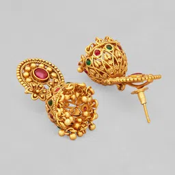 Rubans Women Gold-Plated Stone Studded Jewellery Set image 2