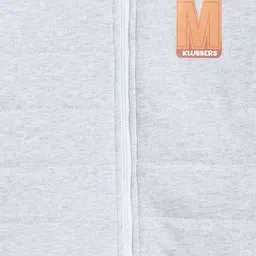 MINI KLUB Boys Grey Lightweight Bomber with Patchwork Jacket image 3