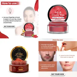 TNW the natural wash Lip Scrub With Lip & Cheek Tint - Tunnel Of Love image 4