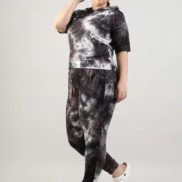 Instafab Plus Size Dyed Short Sleeve T-Shirt & Trouser Co-Ords image 5