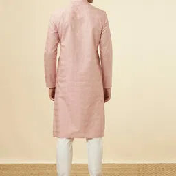 Manyavar Striped Pure Cotton Kurta with Pyjamas image 4