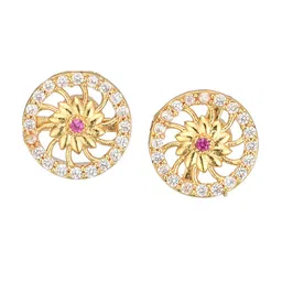 AanyaCentric Gold-Plated AD-Studded Mangalsutra, Earring & Ring Set image 4