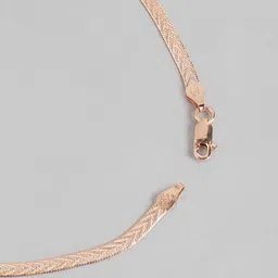 Zavya Set of 2 Rose Gold-Plated Silver Anklet image 5