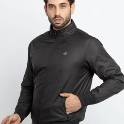 Status Quo Men Black Bomber Jacket image 3