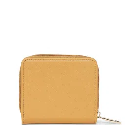 Lavie Rally Pro Mustard Yellow Solid Zip Around Wallet image 5