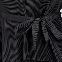 Styli Striped V- Neck Top With Flared Trouser image 5