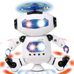 generic Naughty Dancing Robot with 3D light & music-Batteries Oprated image 2