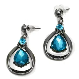 SOHI Silver-Plated Stone Studded Designer Jewellery Set image 4