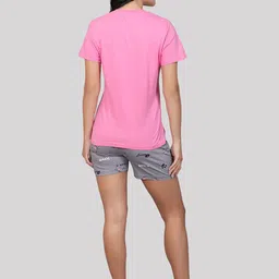 evolove Conversational Printed Pure Cotton Night Suit image 2