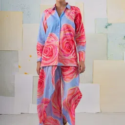 BUTA BUTI Printed Long Sleeves Pure Cotton Shirt & Palazzo image 2