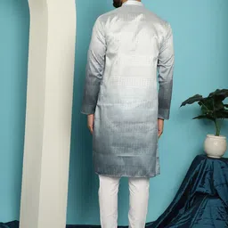 SOJANYA Geometric Woven Design Straight Kurta with Churidar image 3