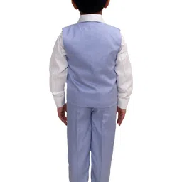 BAESD Boys Solid Shawl Collar Single Breasted 3 Piece Suit image 5