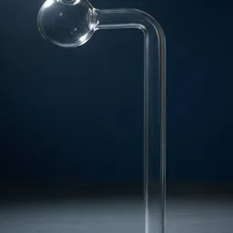 wishingbell natural 6 inch Bend Glass Oil Burner Pipe Transparent (Pack of 4) Borosilicate Glass Inside Fitting Hookah Mouth Tip image 3