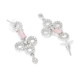 YouBella Silver-Plated AD Studded Jewellery Set image 5