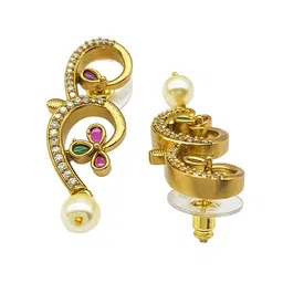 GRIIHAM Premium Sayara Collection Trendy Gold-Plated CZ-Stone Studded Jewellery Set image 5