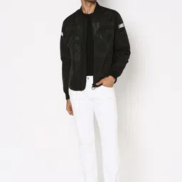 Mufti Slim Fit Lightweight Bomber Jacket image 5