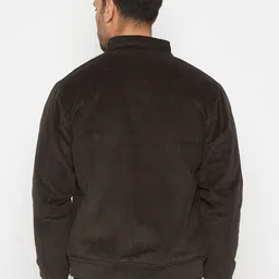 Duke Men Striped Corduroy Bomber with Patchwork Jacket image 5