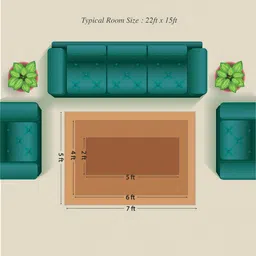 Athom Trendz Multicoloured Printed Anti-Skid Carpet image 4