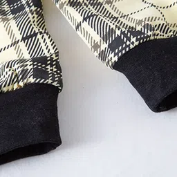 StyleCast Boys Yellow Shirt with Checked Trousers & Cap image 2