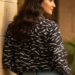 vivahcreation Women Regular Fit Printed Built-up Collar Casual Shirt image 2