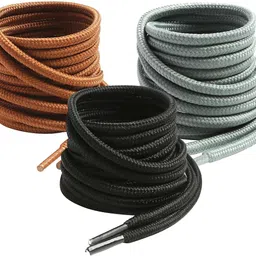 XERUS shoe lace Round Grey black brown 120cm 3pair Boot Hiking Sports Shoe Lace-picture-25