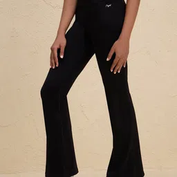 Nykd Women High Rise Flared Tights with Pockets image 2