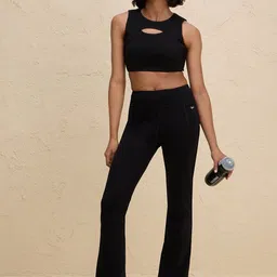 Nykd Women High Rise Flared Tights with Pockets image 4