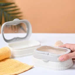 MARKET99 Off White Glossy Soap Dish image 1