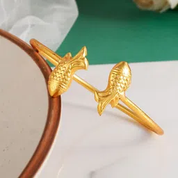 Silvermerc Designs Gold Plated Fish Charm Bracelet-image-30