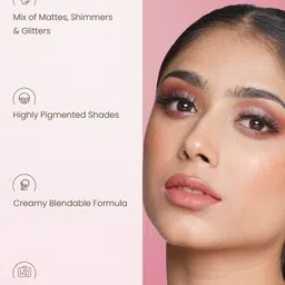 SWISS BEAUTY Highly Pigmented Lustre Eyeshadow Palette 5 g - Rose n Petals 01 image 3