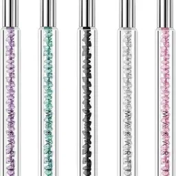 hair line Double End Gel Nail Art Liner Brush with Fine Striping Brush and Dotting Pen image 1