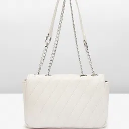 Lino Perros Structured Sling Bag with Quilted Detail image 3