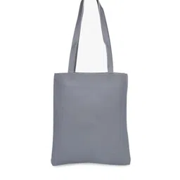 POKORY Grey Embellished Suede Shopper Shoulder Bag with Bow Detail image 2
