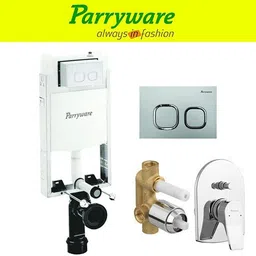 parryware Half Frame Concealed Cistern, with divater body upper part set of 1 pic 309 Dual Flush Tank-picture-23