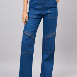 Orchid Blues Women High-Rise Cotton Jeans-image-60