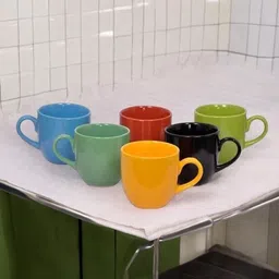 originalceramics Pack of 6 Ceramic 43 Ceramic Mat/Glossy Finish Tea and Coffee Cups with 150 ml Set of 6 Pcs-picture-15