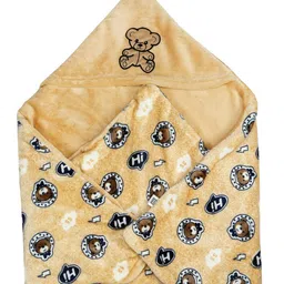meemee Printed Single Hooded Baby Blanket for Mild Winter-picture-14