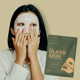 pastel jade Instant Glass Skin And Skin Tightening Mask Pack Of 1 image 4