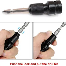 uptodatetools 1/2 Inch Square 1/4 Inch Drill Chucks Adaptor Conversion Impact Ratchet Wrench Socket Set image 5