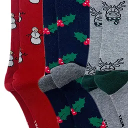 Mint & Oak Men Pack Of 3 Patterned Ankle-Length Socks image 5