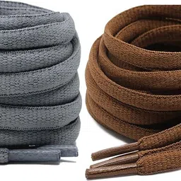 XERUS shoe laces Brown Grey Oval round 120cm for boot sport hiking shoe Shoe Lace-picture-18