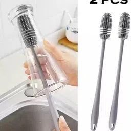 solemn Silicone Bottle Cleaning Brush with Long Flexible Handle Pack of 2-picture-28